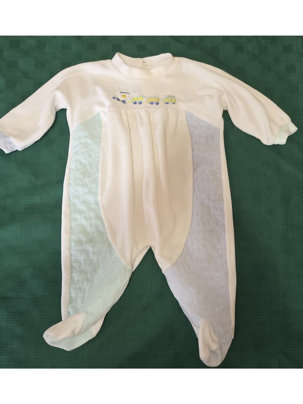 Threads Clothing For Kids Velour Sleeper Baby Sz 6/9 Months Footed Pj's Outfit